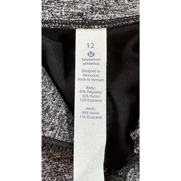NWT $118 Lululemon Heather Define Jacket Size 12 Women’s Black White - Picture 3 of 8
